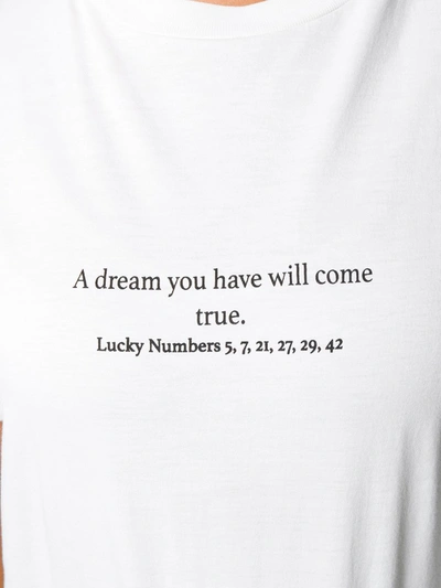 Shop Stella Mccartney Lucky Numbers T-shirt In White