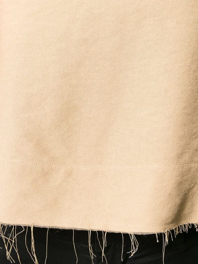 Song For The Mute Distressed Style Vest In Neutrals