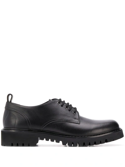 Shop Valentino Derby Shoes In Black