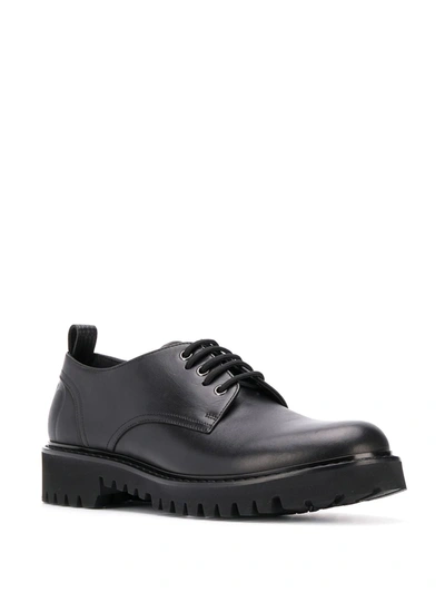 Shop Valentino Derby Shoes In Black