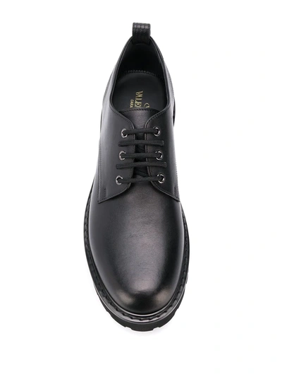 Shop Valentino Derby Shoes In Black