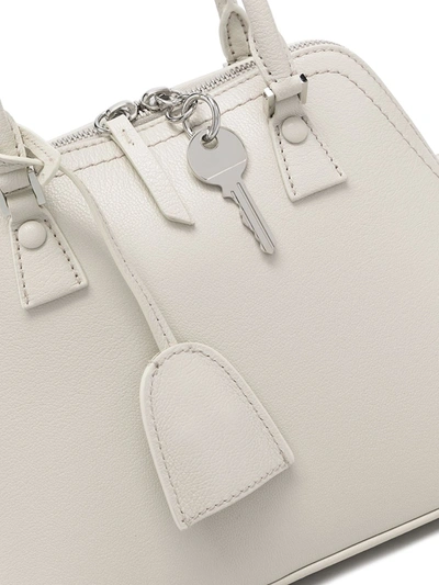 Shop Maison Margiela Mini 5ac Top-handle Bag In Grey