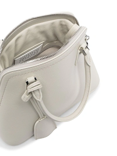 Shop Maison Margiela Mini 5ac Top-handle Bag In Grey