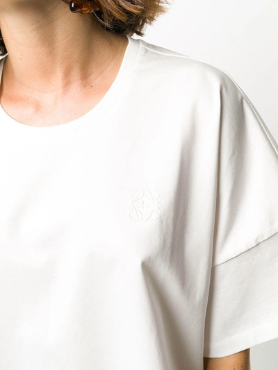 Loewe Short-sleeve Anagram Oversized T-shirt In White