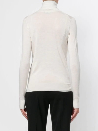 Shop N•peal Superfine Roll Neck Jumper In White
