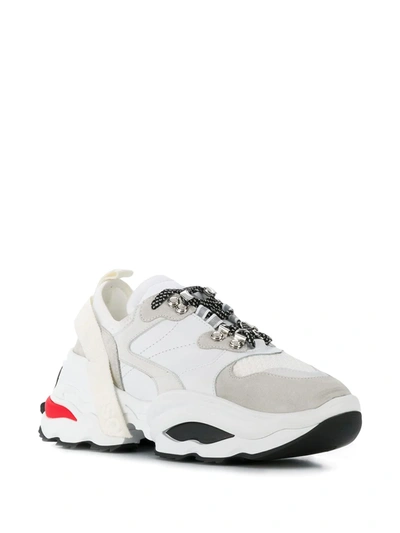 Shop Dsquared2 Chunky Sole Sneakers In Bianco