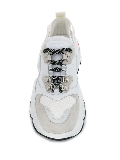 Shop Dsquared2 Chunky Sole Sneakers In Bianco