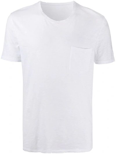 Shop Zadig & Voltaire Distressed Burnout T-shirt In White