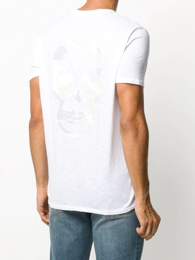 Shop Zadig & Voltaire Distressed Burnout T-shirt In White