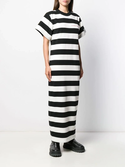 Shop Alexander Wang Striped Maxi Dress In White