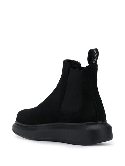 Shop Alexander Mcqueen Oversized-sole Ankle Boots In Black