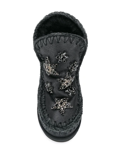 MOU EMBELLISHED STAR BOOTS - 灰色