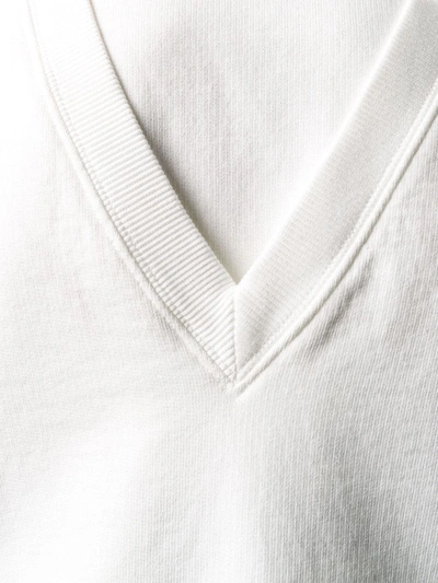 Shop Mm6 Maison Margiela Layered Boxy Sweatshirt In White
