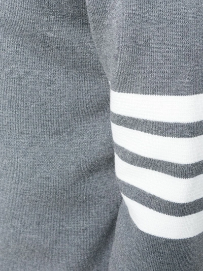Thom Browne L Crewneck Sweater With 4 Bar Inlay In Grey
