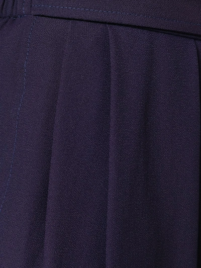 Pre-owned Saint Laurent Tie Waist Trousers In Purple