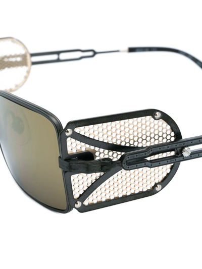 Shop Matsuda Rectangular-frame Sunglasses In Black