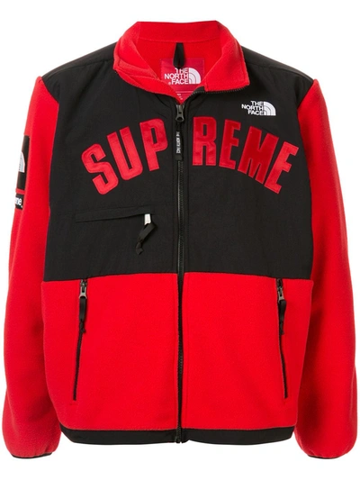 Supreme X The North Face Arc Logo Denali Fleece In Red | ModeSens