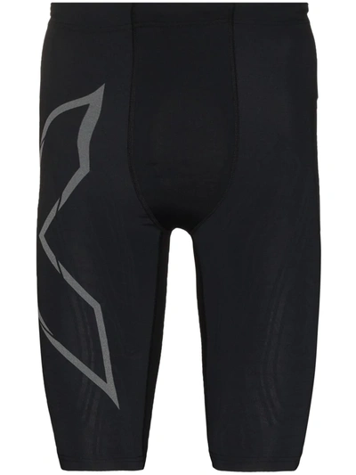 Shop 2xu Running Compression Shorts In Black