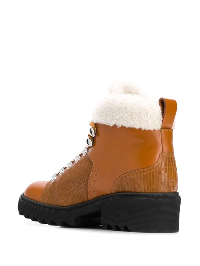 Shop Chloé Bella Mountain Ankle Boots In Brown