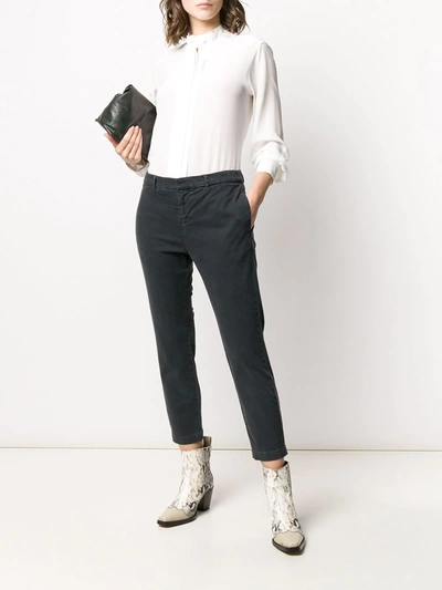 Shop Nili Lotan Tel Aviv Slim-fit Trousers In Grey