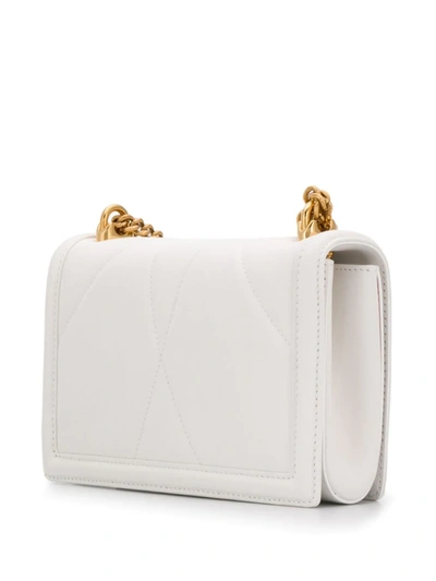 Dolce & Gabbana Medium Devotion Crossbody Bag In White