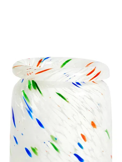 Hay M Splash Vase W/ Roll Neck In White