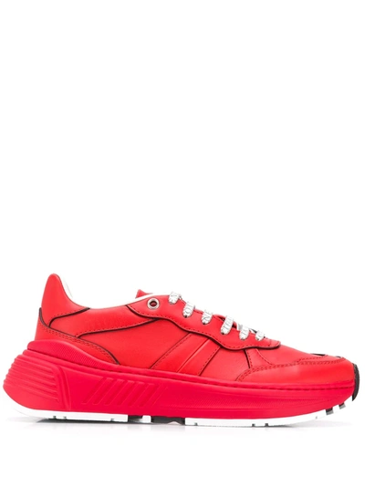 Shop Bottega Veneta Speedster Sneakers In Red