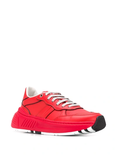 Shop Bottega Veneta Speedster Sneakers In Red