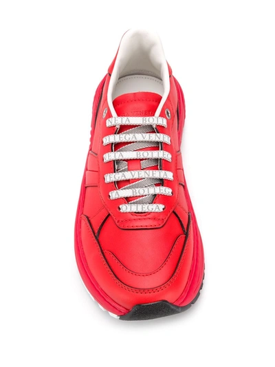 Shop Bottega Veneta Speedster Sneakers In Red