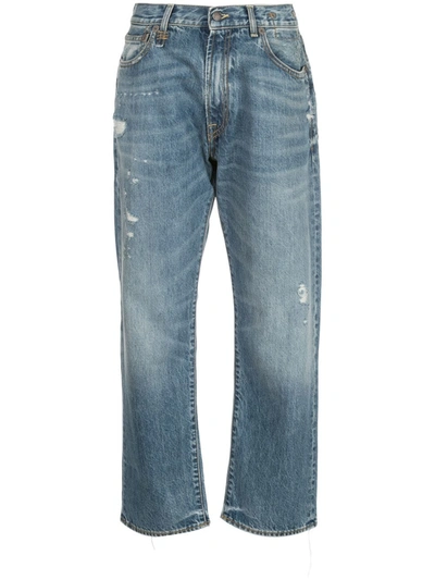 Shop R13 Mid-rise Boyfriend Jeans In Blue