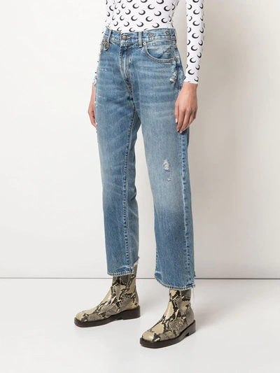 Shop R13 Mid-rise Boyfriend Jeans In Blue