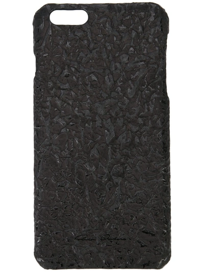 Shop Rick Owens Textured Iphone 6 Case In Black