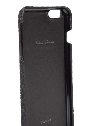 Rick Owens Iphone 6/6s Leather Case In Black