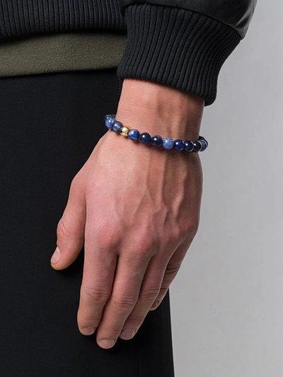Shop Northskull Beaded Bracelet In Blue