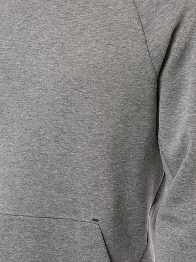 Shop Nike Swoosh Logo Sweatshirt In Grey