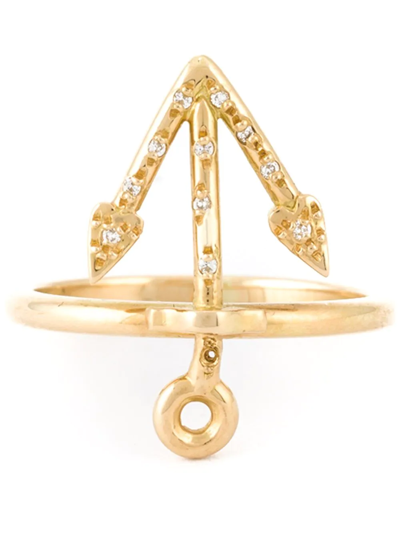 Natasha Zinko Mini Anchor Ring In Metallic