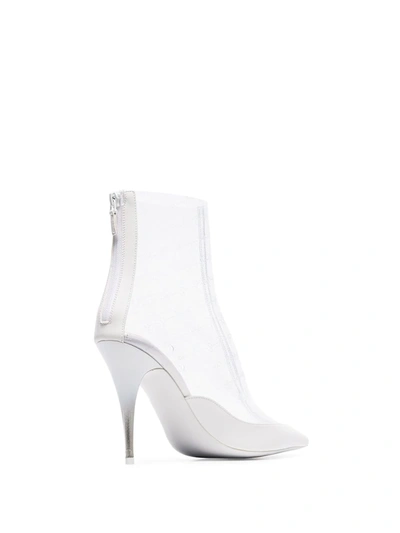 Shop Stella Mccartney Transparent Pvc Ankle Boots In White