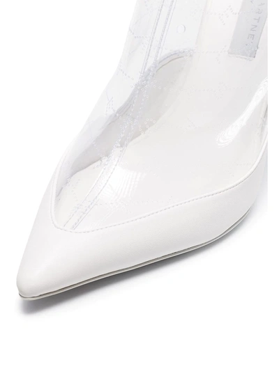 STELLA MCCARTNEY 透明亮面105及踝靴 - 白色