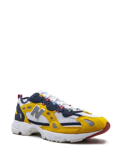 New Balance + Aimé Leon Dore 827 Mesh And Suede Sneakers In Yellow