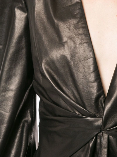 Shop Tom Ford Twisted Detail Mini Dress In Black