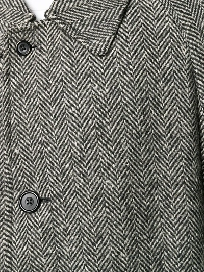 Pre-owned A.n.g.e.l.o. Vintage Cult 1990's Tweed Overcoat In Grey