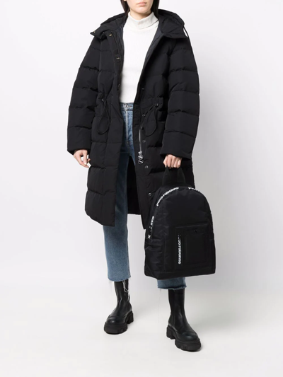 Shop Diesel Oversized Padded Coat In Schwarz