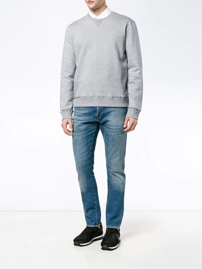 Valentino Grey 'rockstud Untitled' 08 Pullover