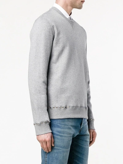 Valentino Grey 'rockstud Untitled' 08 Pullover