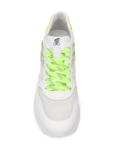 Shop Hogan Logo Patch Low Top Sneakers In White