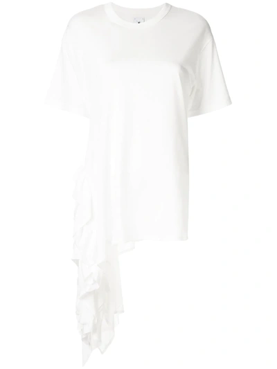 Shop Miharayasuhiro Asymmetric T-shirt In White