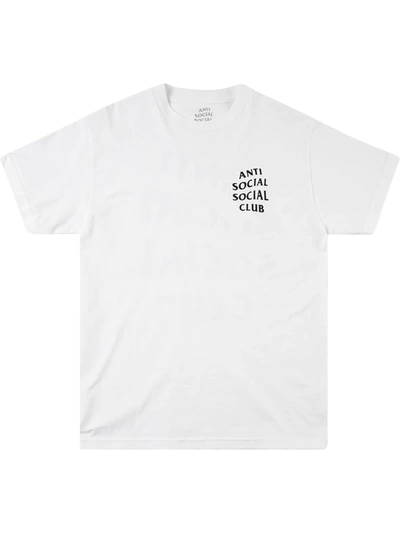 Shop Anti Social Social Club Kkoch Logo-print T-shirt In White