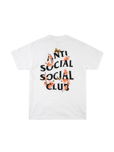 Shop Anti Social Social Club Kkoch Logo-print T-shirt In White