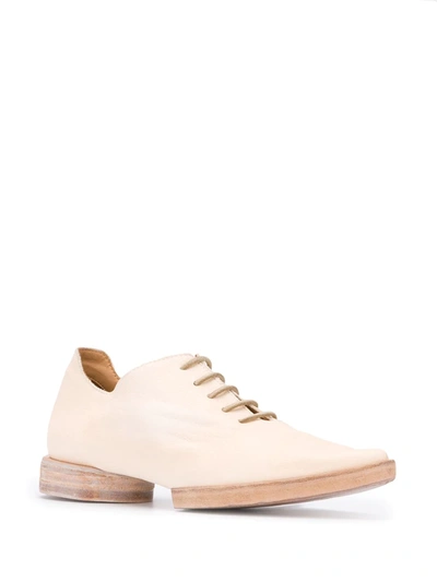 Shop Uma Wang Pointed Toe Oxford Shoes In Neutrals