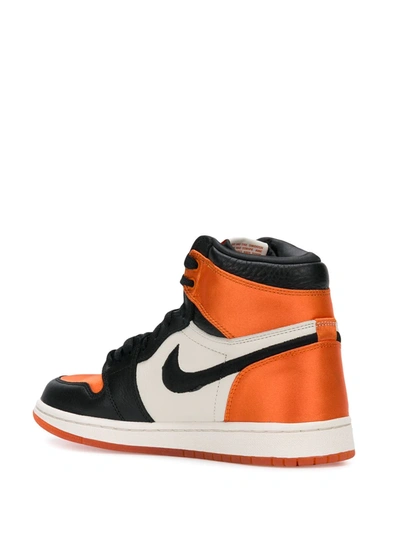 Nike Jordan 1 Satin Shattered Backboard Trainers In Orange | ModeSens